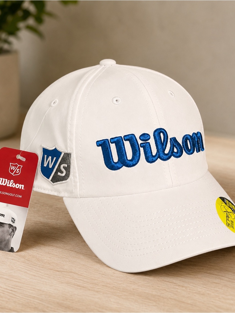 Wilson Staff Tour Flat Brim SnapX Golf Cap White/Blue
